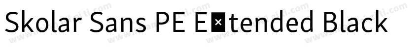 Skolar Sans PE Extended Black Ital字体转换